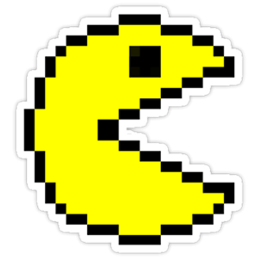 here is a Pacman Sticker from the Noob Pack collection for sticker mania