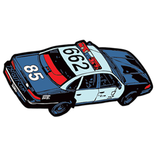 here is a Police Car 662 Sticker from the Noob Pack collection for sticker mania