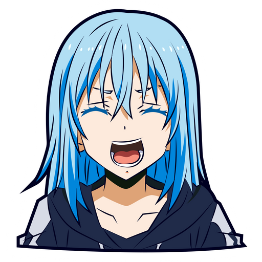 here is a Tensei Shitara Slime Datta Ken Rimuru Crying Sticker from the Anime collection for sticker mania