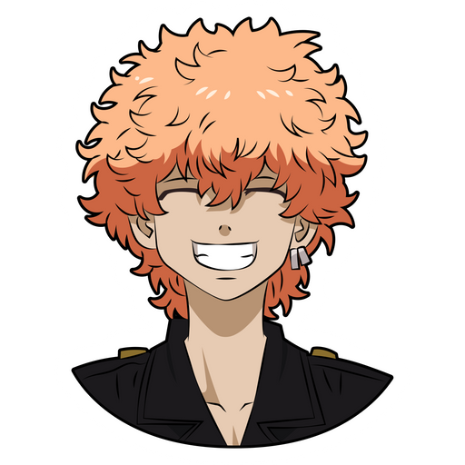 here is a Tokyo Revengers Nahoya Kawata Smile Sticker from the Anime collection for sticker mania