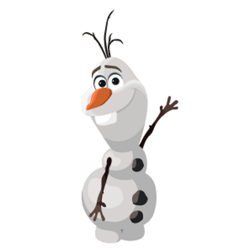 here is a Frozen Olaf from the Disney Cartoons collection for sticker mania