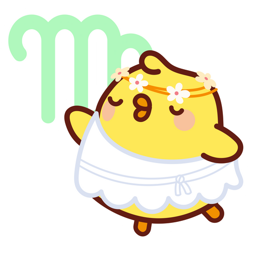 here is a Virgo Zodiac Piu Piu Sticker from the Zodiac Signs collection for sticker mania