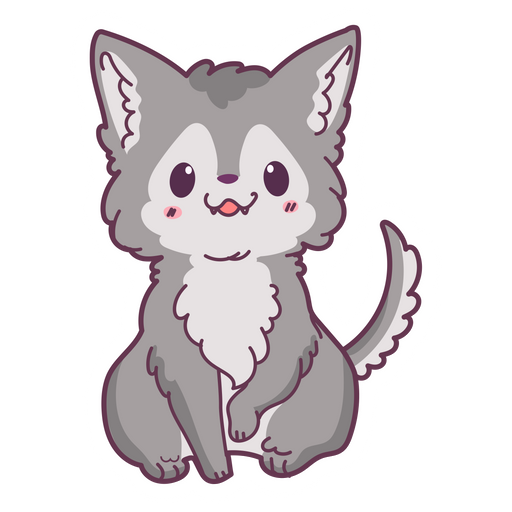 here is a Cute Baby Wolf Sticker from the Cute collection for sticker mania