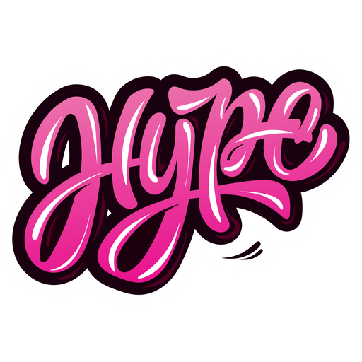 here is a Hype Graffiti Style Sticker from the Inscriptions and Phrases collection for sticker mania