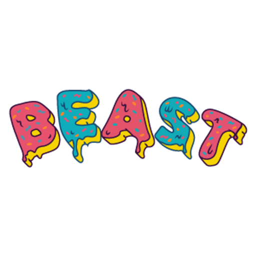 here is a MrBeast Frosted Beast Logo  from the Youtubers collection for sticker mania