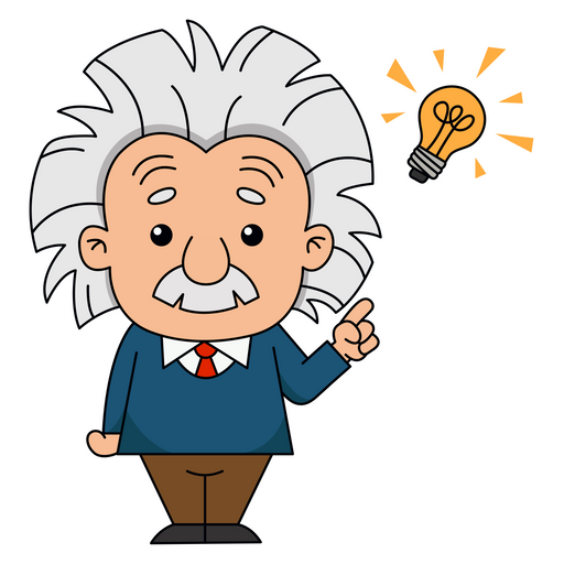 here is a Einstein with an Idea Sticker from the School collection for sticker mania